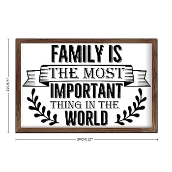Amazon.com: Vintage Framed Wood Sign Plaque Family Is The